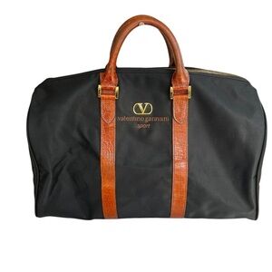 Valentino Garavani Sport Travel Bags, Nylon & Leather Strap
